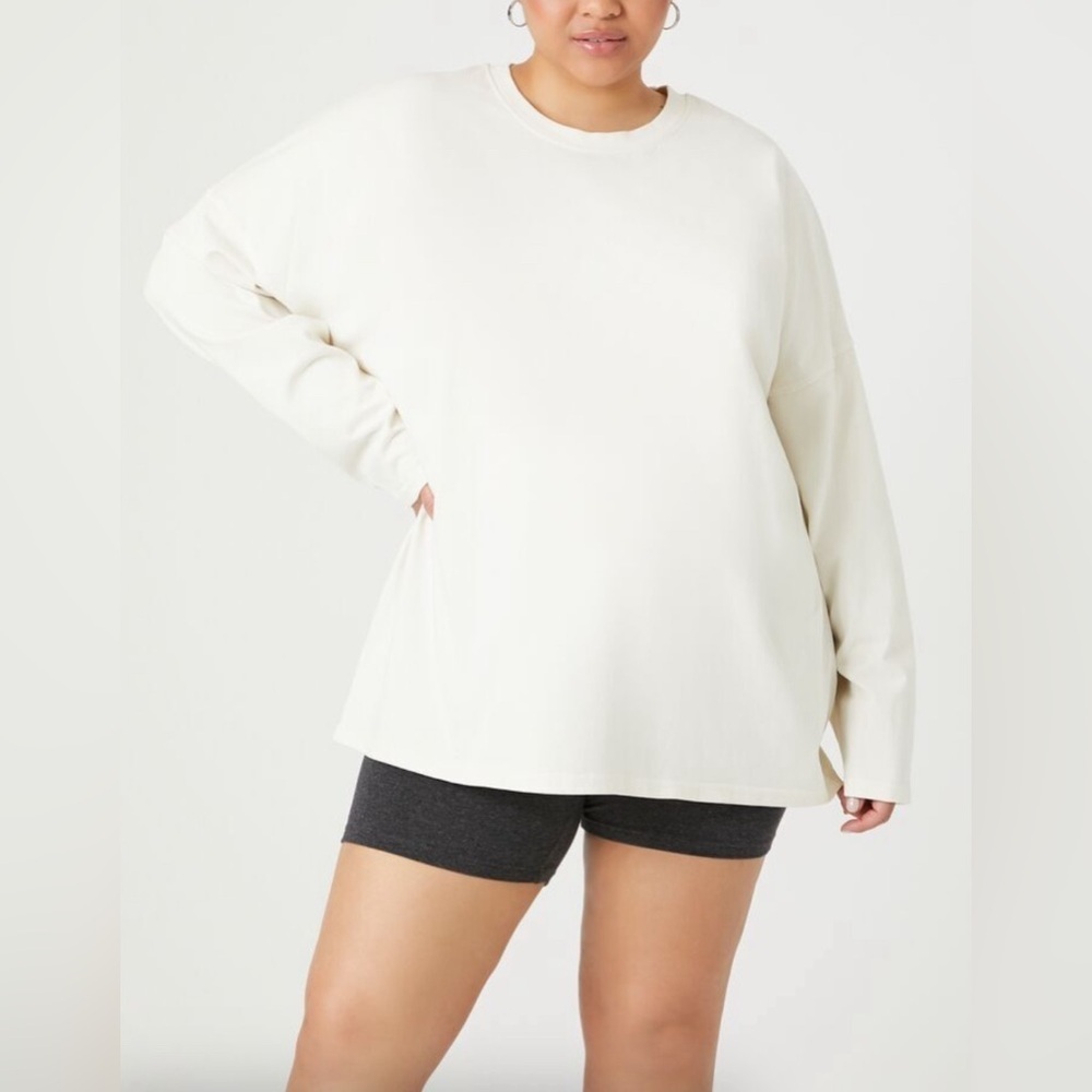 NWT - Forever21+ Plus Size Oversized Long Sleeve Top - Size 0X
